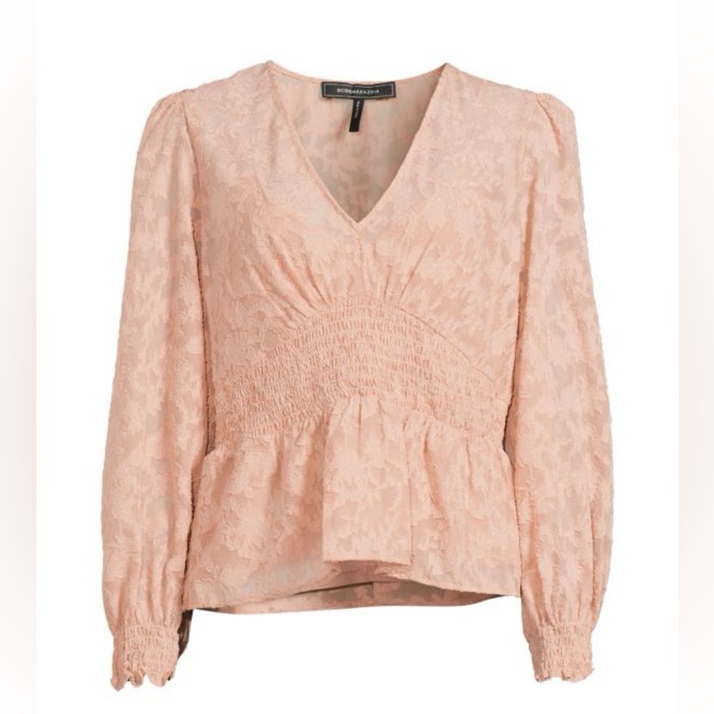 BCBGMAXAZRIA
Woven Floral Peasant Top